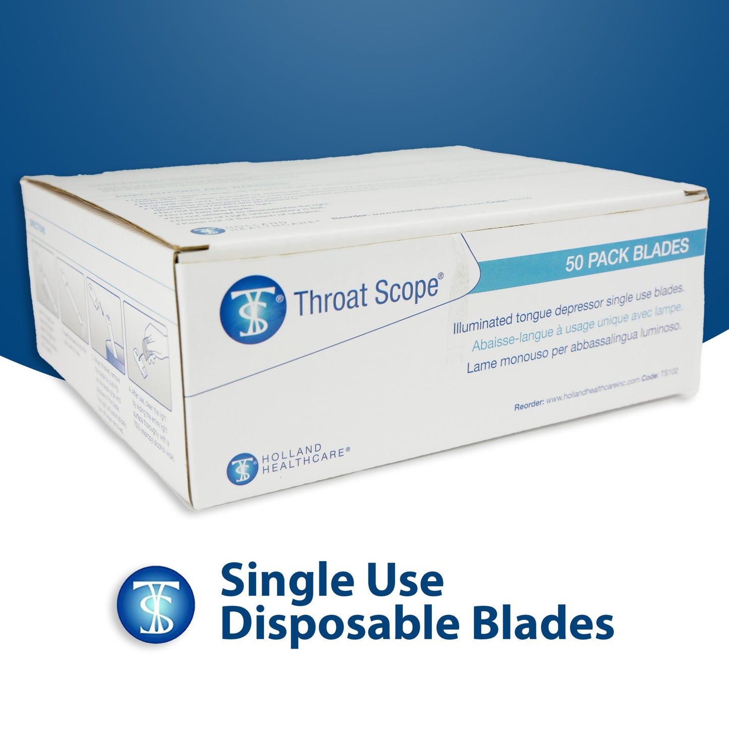 ThroatScope - Single Use Depressors Box of 50
