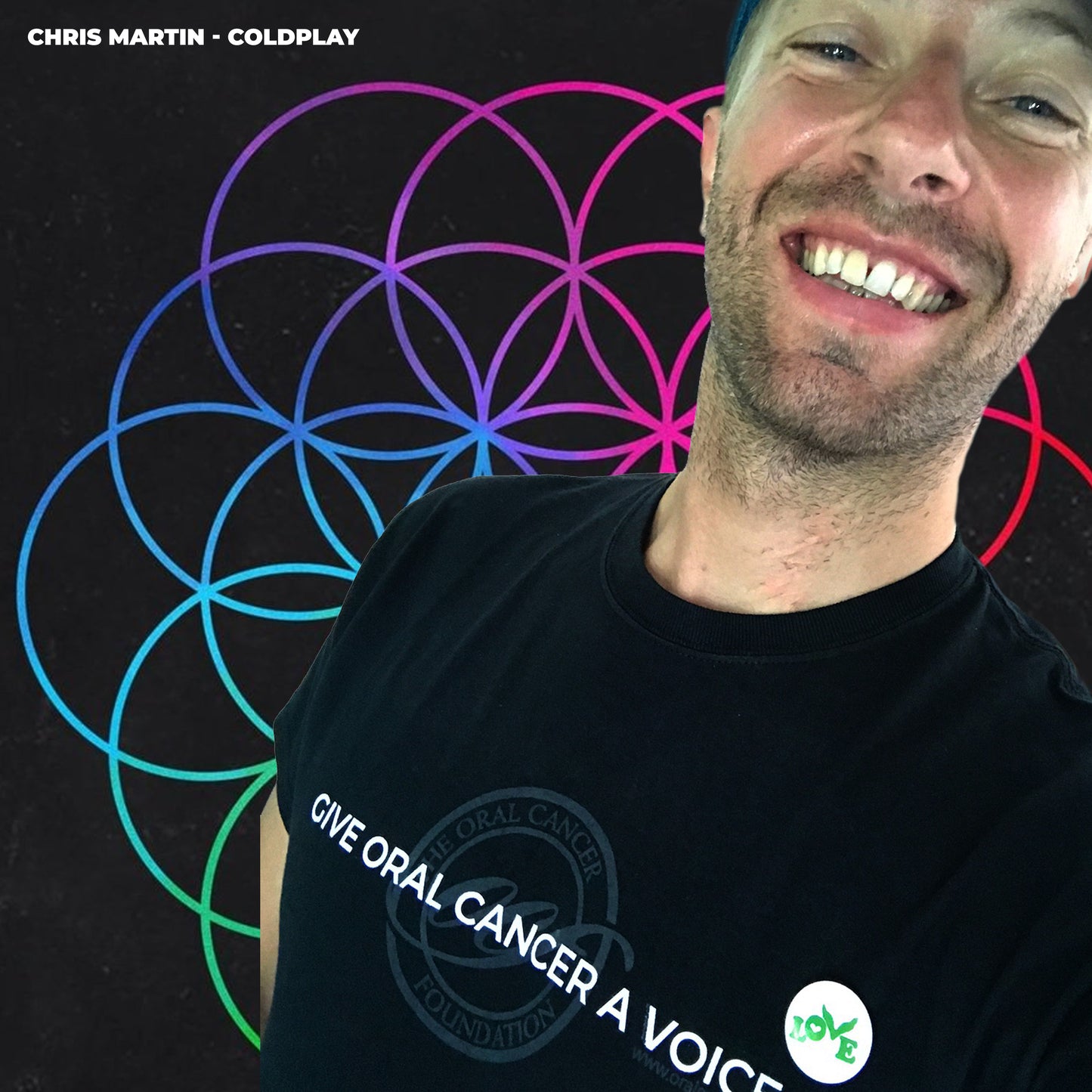 Give Oral Cancer a Voice Limited Edition Black T-Shirt