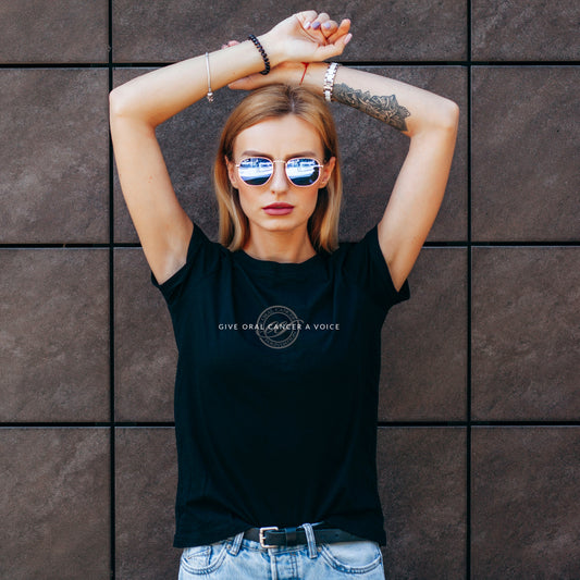 Give Oral Cancer a Voice Limited Edition Black T-Shirt