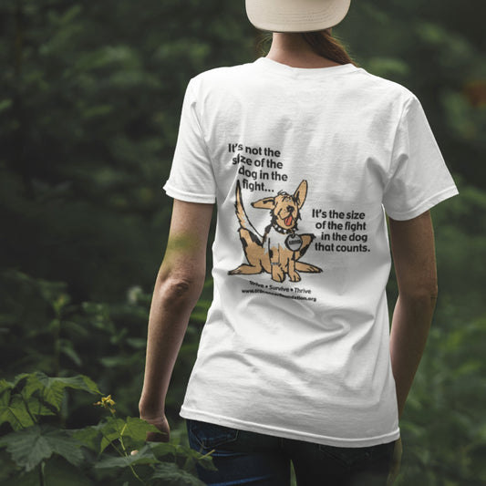 OCF T Shirt (Foundation mascot dog "Survivor")